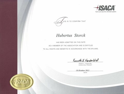 ISACA CISM Certificate